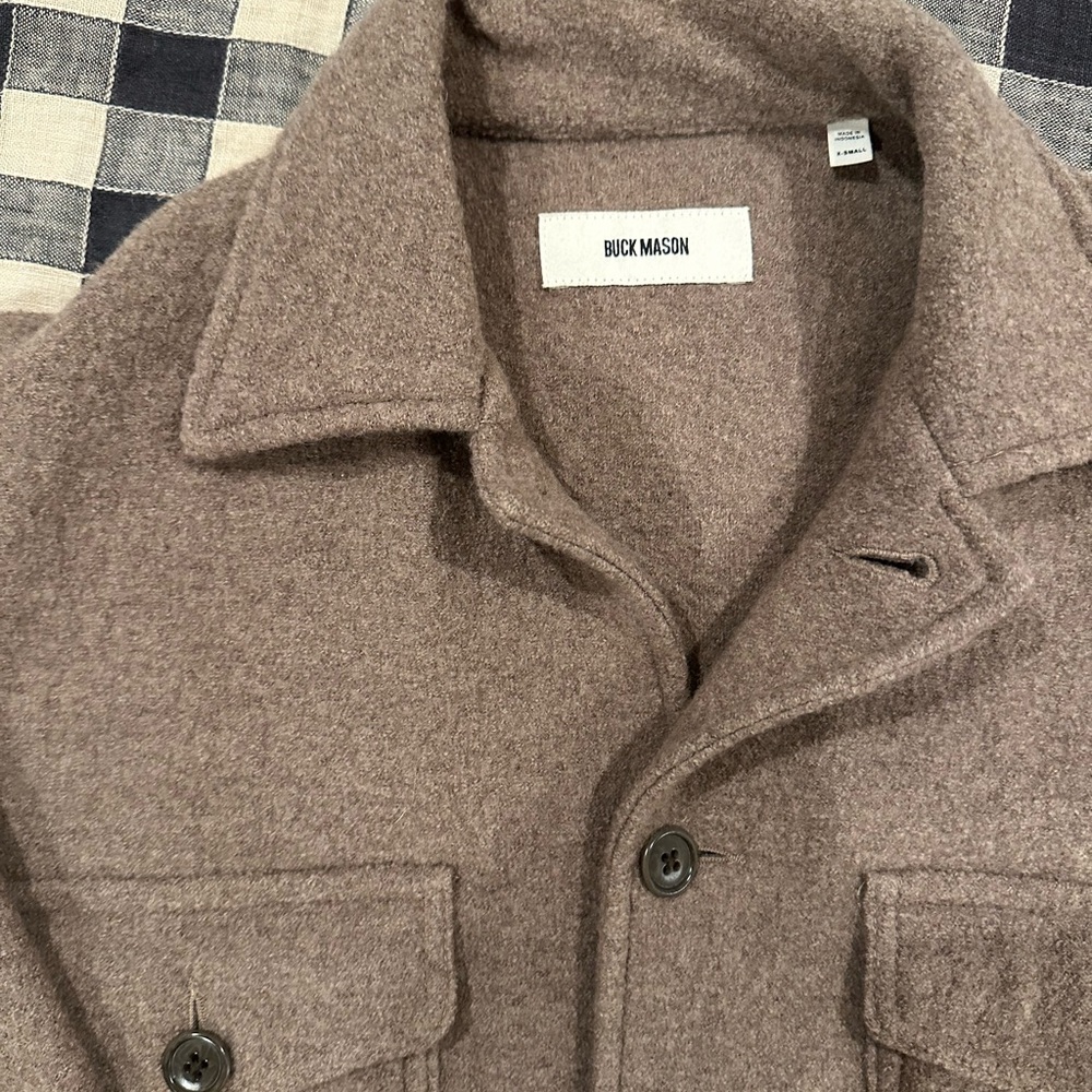 Buck Mason Felted Wool Field Jacket XS - Picture 4 of 6
